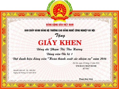 Dịch Vụ Làm Giấy Khen Thưởng Uy Tín Và Chuyên Nghiệp