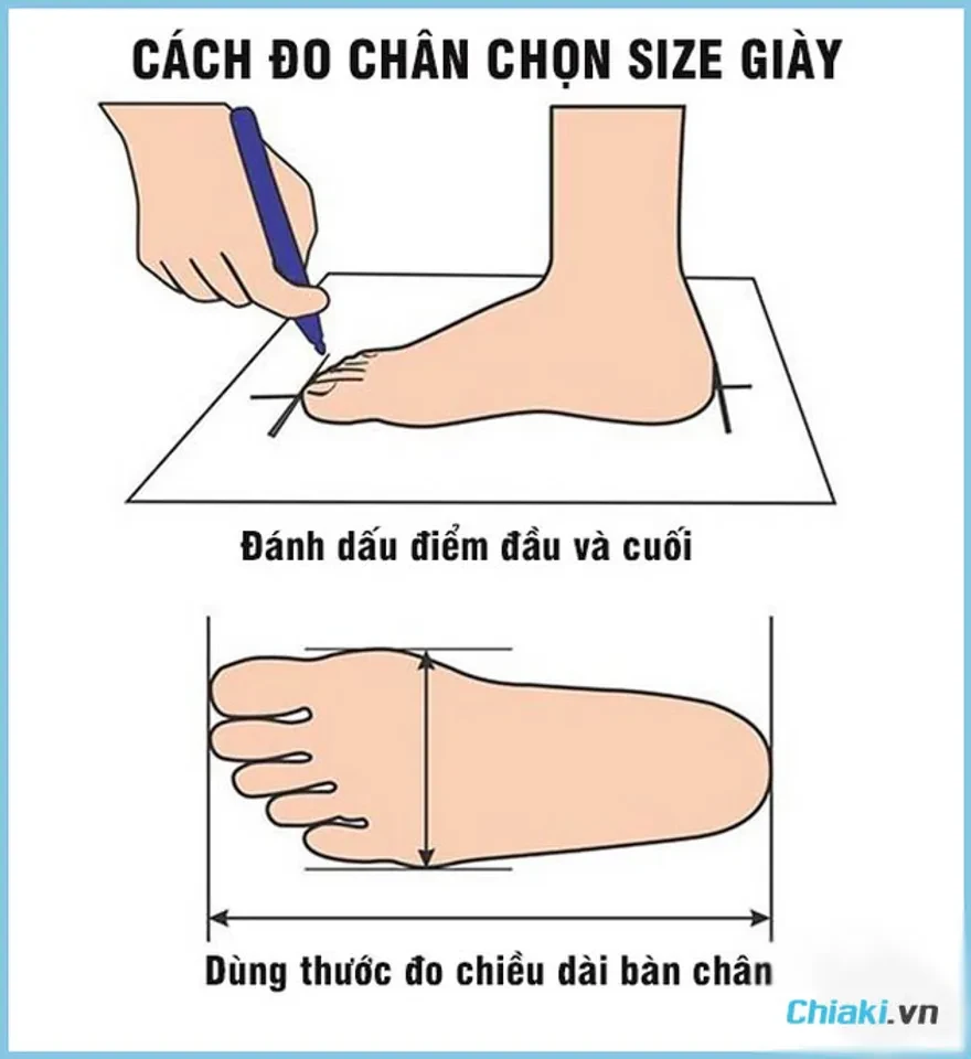 Bảng size giày, cách quy đổi size giày nam, nữ quốc tế và Việt Nam 2024