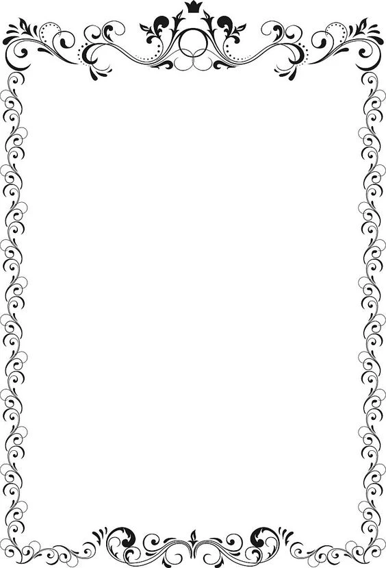 Vẽ trang trí viền giấy A4 đẹp nhất