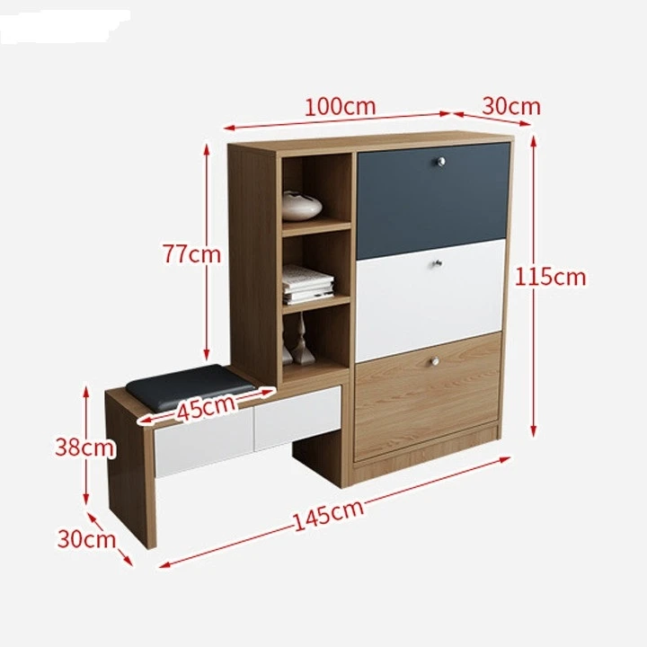 Kích thước tủ giày thông minh tiêu chuẩn các loại hiện nay