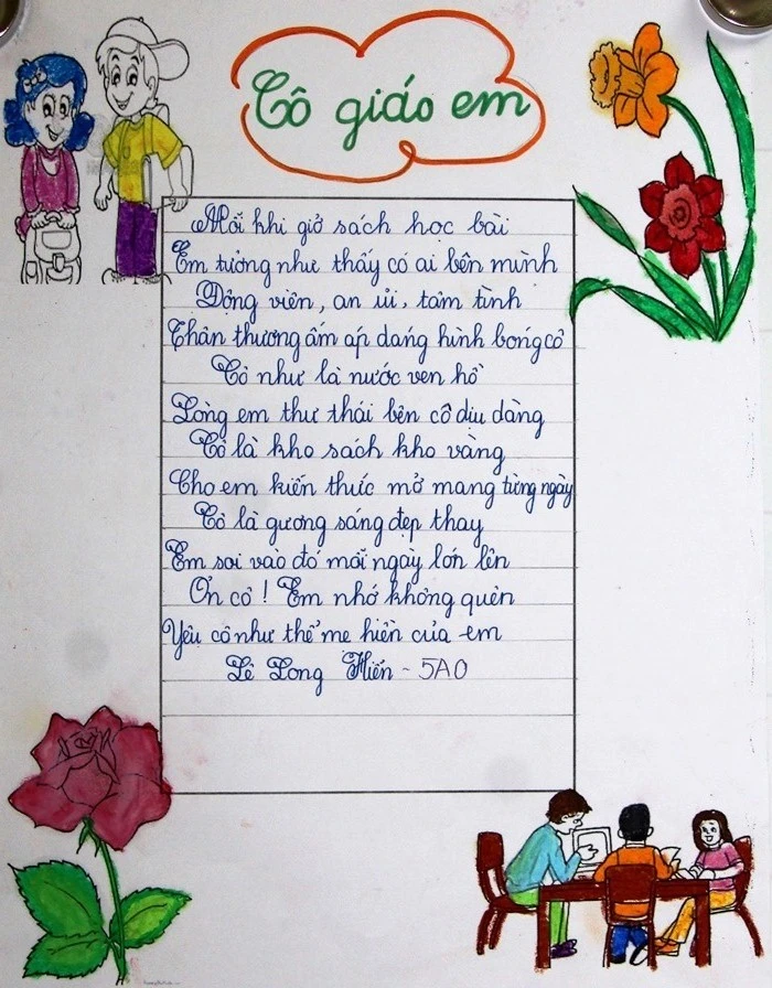 Những mẫu trang trí giấy A4 đẹp, cute