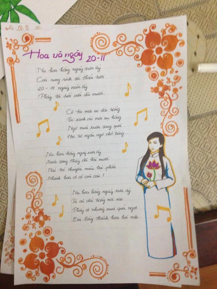 Những mẫu trang trí giấy A4 đẹp, cute