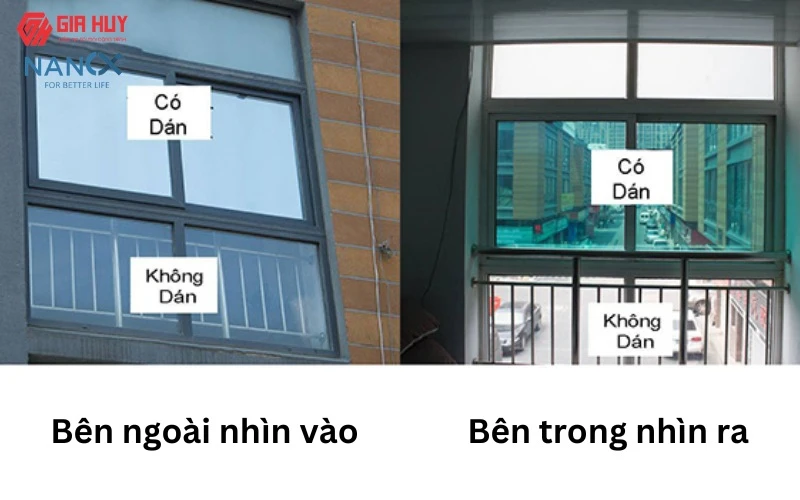 Giải pháp giấy dán kính 1 chiều cho không gian riêng tư