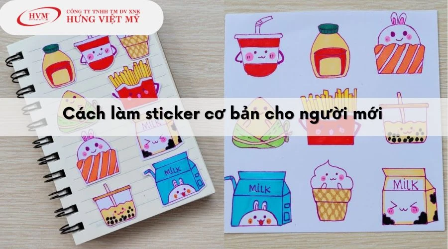 Hướng dẫn làm sticker bằng giấy đơn giản và sáng tạo