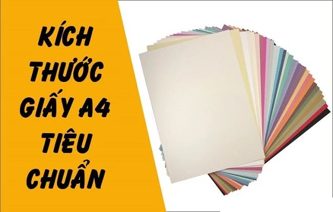 Kích thước giấy A4 cm theo tiêu chuẩn ISO 216