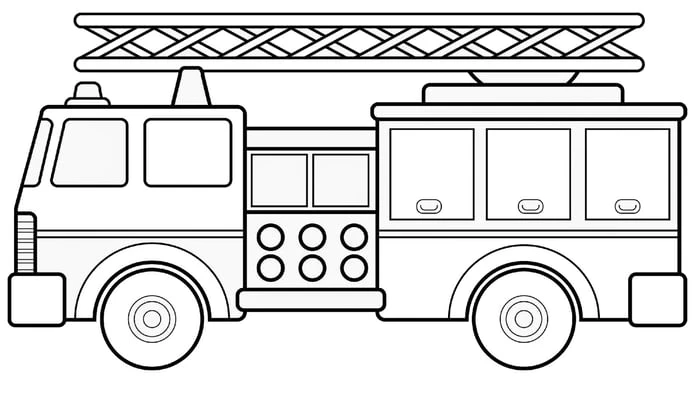 Tô màu tranh xe cứu hỏa