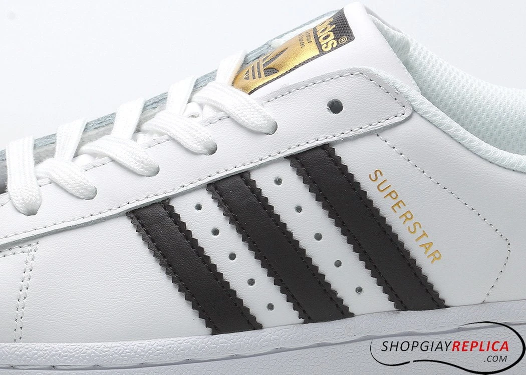Giày Adidas Superstar trắng sọc đen Rep 1:1