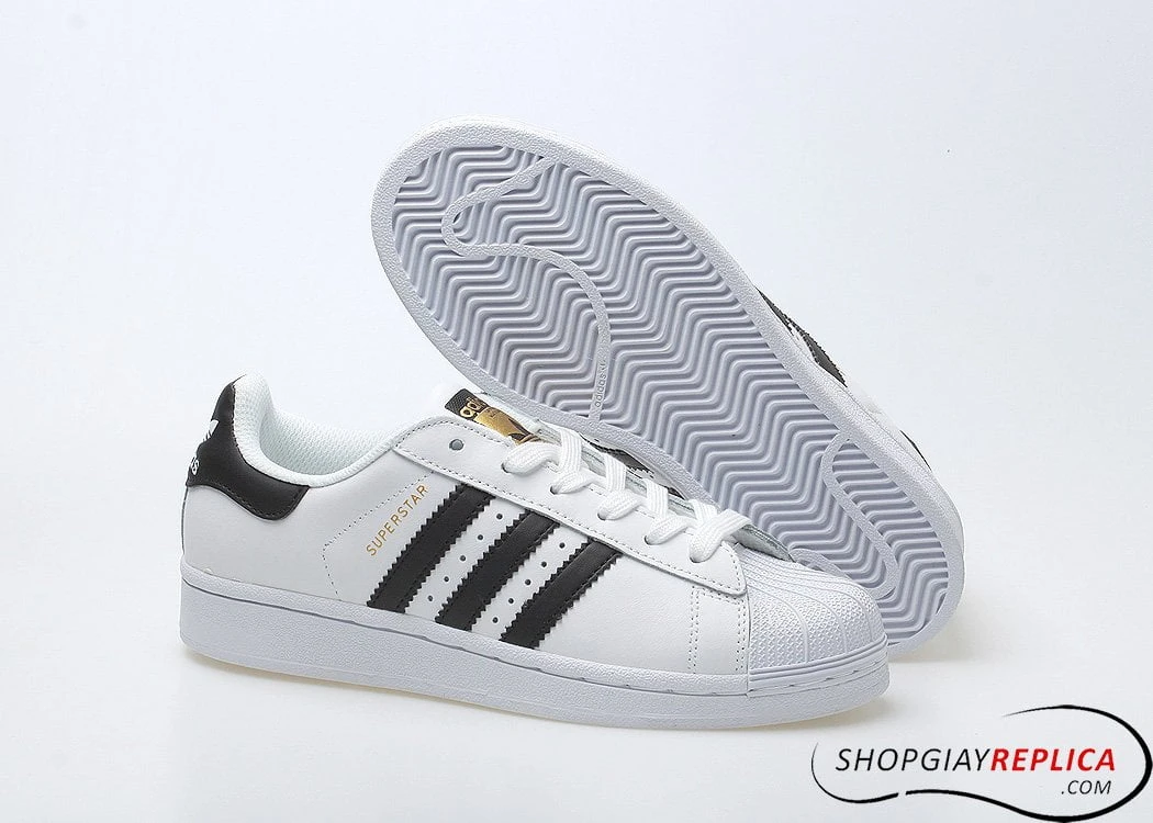 Giày Adidas Superstar trắng sọc đen Rep 1:1