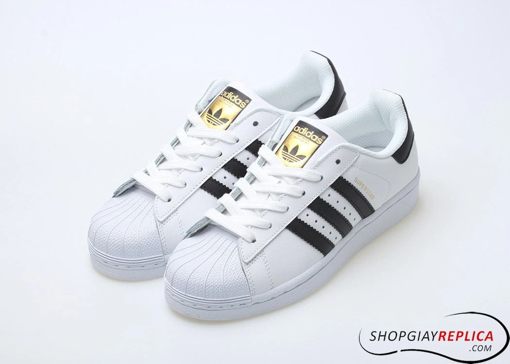 Giày Adidas Superstar trắng sọc đen Rep 1:1