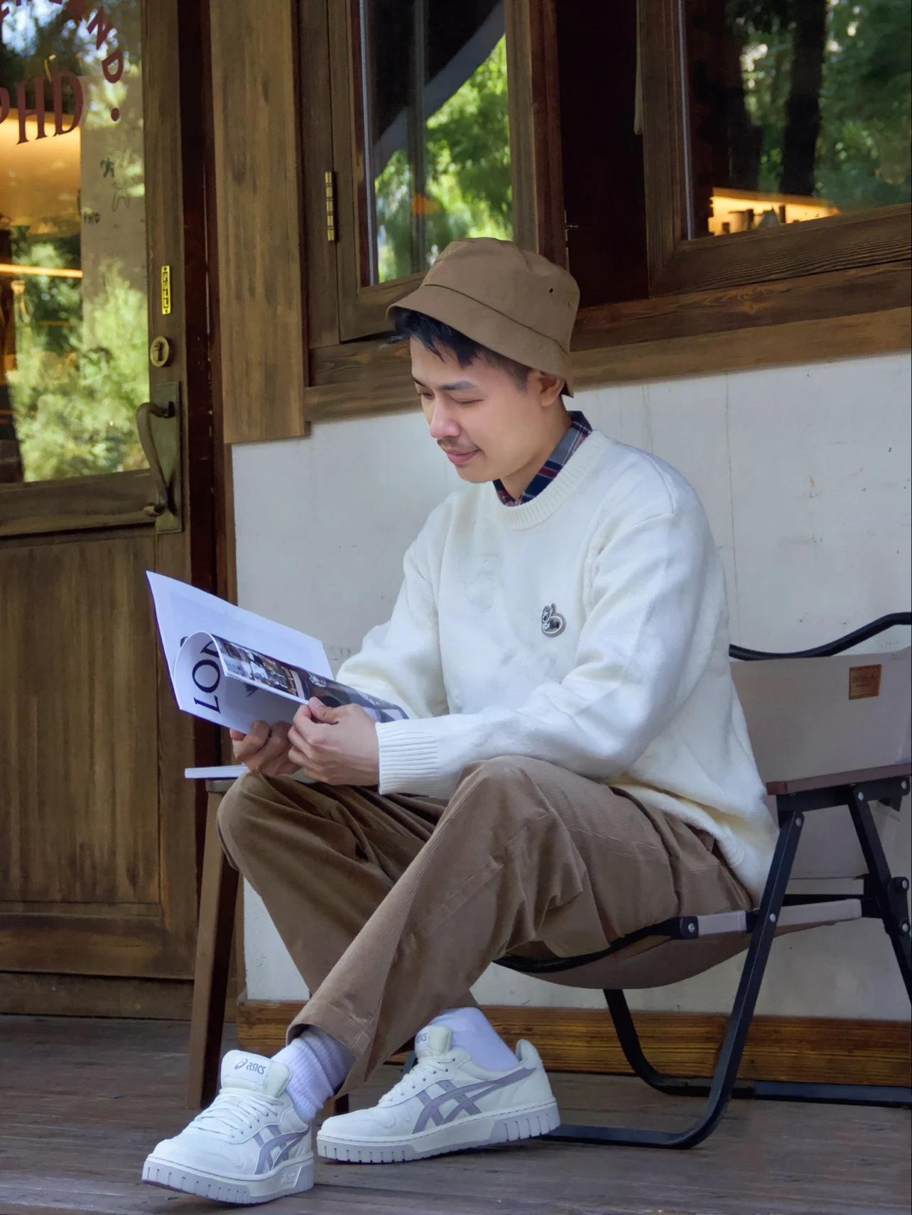 Asics Court MZ Beige White Grey