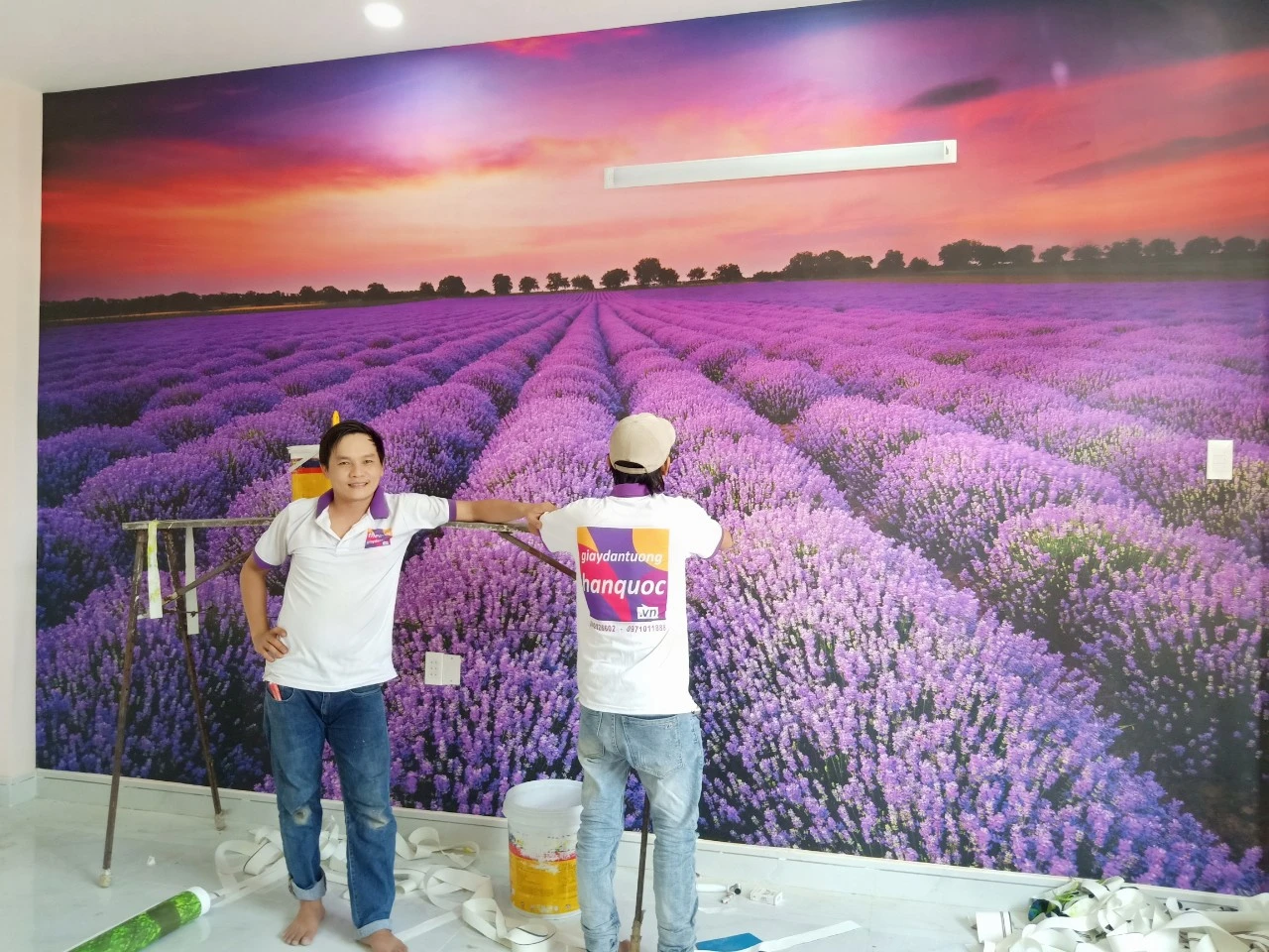 Quy trình thi công giấy dán tường đơn giản nhất