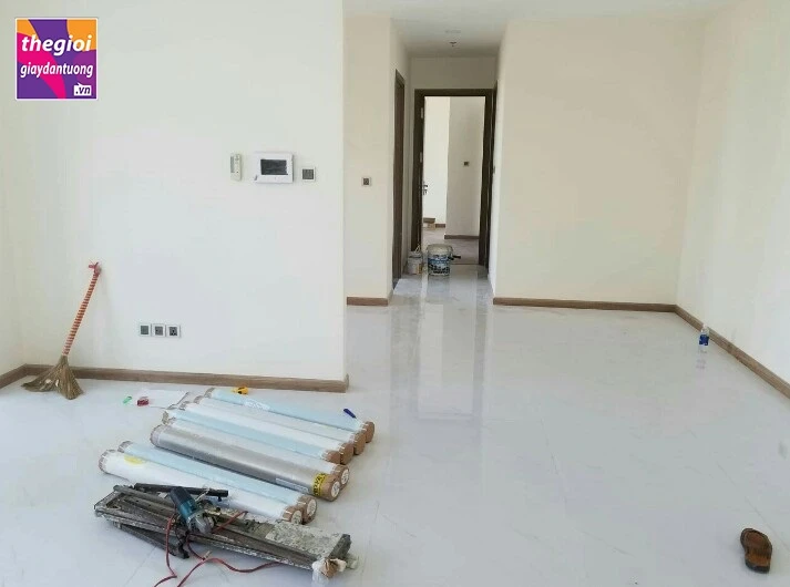 Quy trình thi công giấy dán tường đơn giản nhất