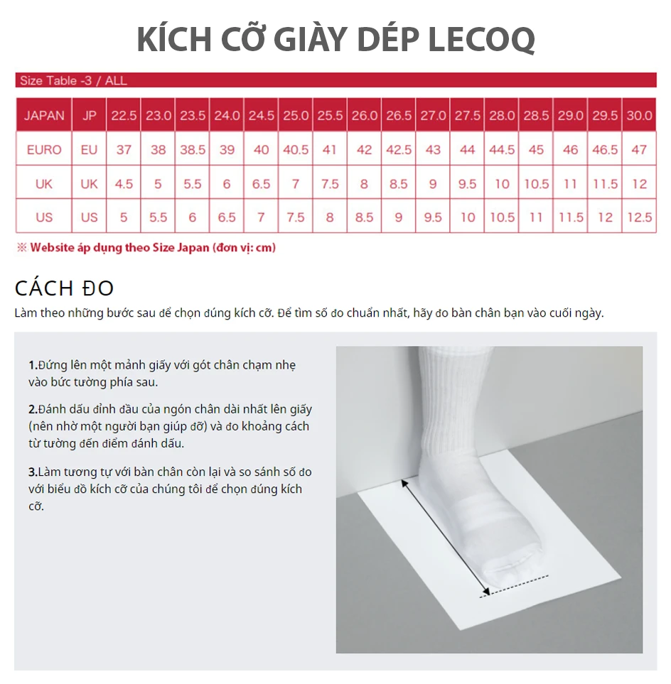 Giày Le Coq Sportif: Phong cách thể thao năng động