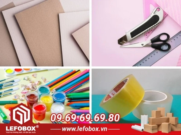 Chuẩn Bị Nguyên Liệu Cho Mô Hình Nhà Giấy