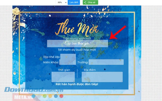 Giấy mời họp lớp mẫu ấn tượng cho sự kiện của bạn