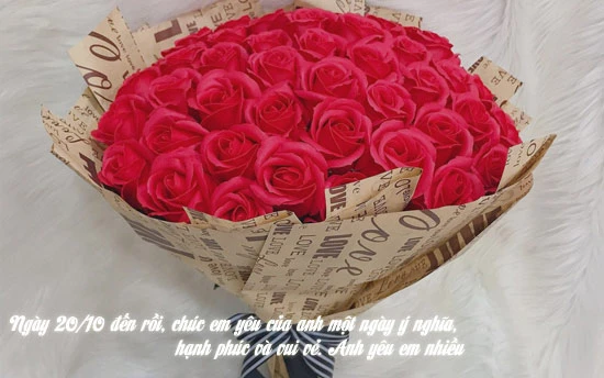 Lời chúc 20/10 cho người yêu ngọt ngào và ý nghĩa
